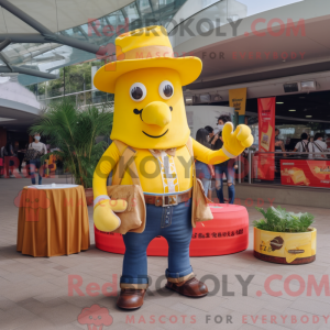 Postava maskota Yellow Bbq...