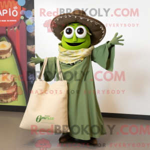 Mascot character of a Olive...