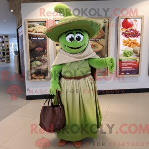 Maskotkarakter av en Olive...