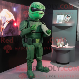 Mascot character of a Green...