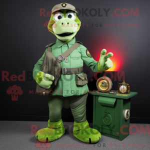 Mascot character of a Green...