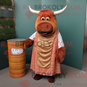 Mascottefiguur van een Rust...