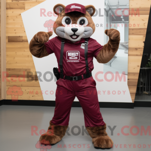 Maskot-karakter av en...