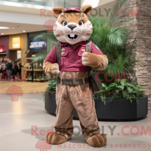 Maskot-karakter av en...
