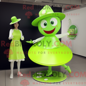 Postava maskota Lime Green...