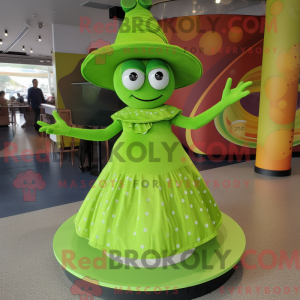 Postava maskota Lime Green...