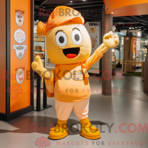Maskotkarakter af en Orange...