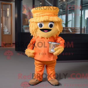 Maskotkarakter af en Orange...