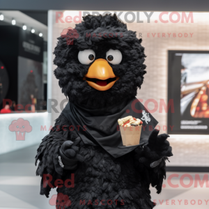Mascot character of a Black...