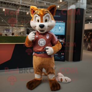 Brown Fox mascotte kostuum...