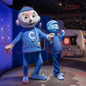 Mascot character of a Blue...