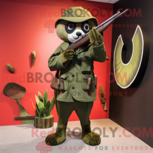 Mascot karakter van een...