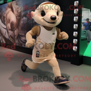 Mascot character of a Beige...
