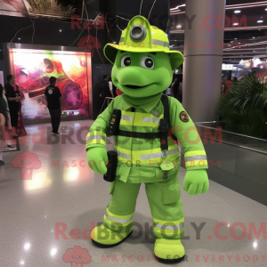 Mascot character of a Lime...