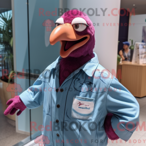 Postava maskota purpurového...
