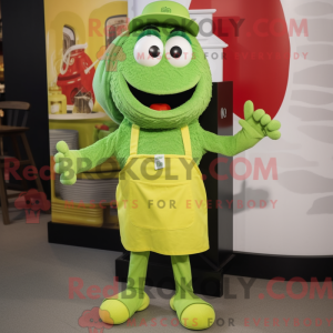 Mascot character of a Lime...
