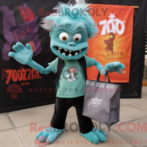 Mascot character of a Teal...