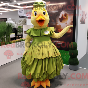 Mascot character of a Olive...
