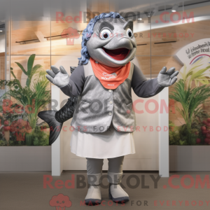 Mascot character of a Gray...