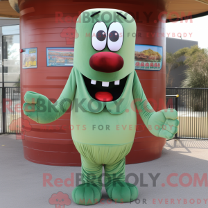 Mascot character of a Green...