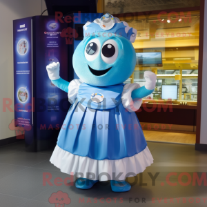 Mascot character of a Blue...