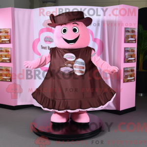 Mascot character of a Pink...