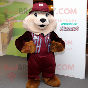 Maroon Marmot maskot...