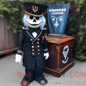 Maskotfigur av en Navy...