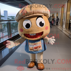 Mascot character of a Tan...