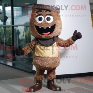 Maskotkarakter af en Brown...
