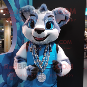 Blue Civet mascotte kostuum...