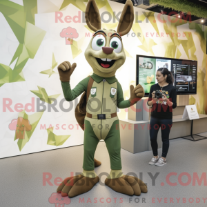 Mascot character of a Olive...