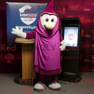 Postava maskota purpurové...