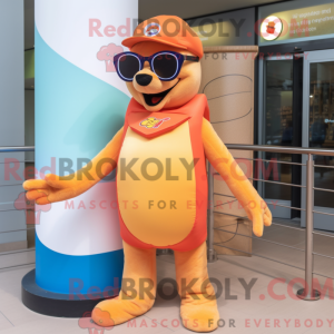 Mascot character of a Peach...