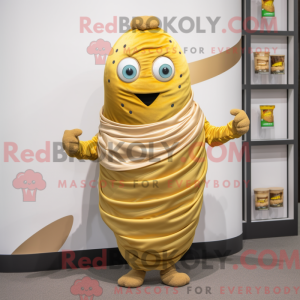 Postava maskota zlatého...