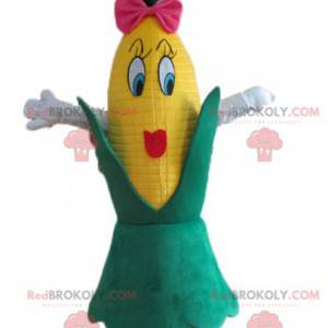 Giant female and funny corn ear mascot - Redbrokoly.com
