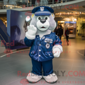 Mascot character of a Navy...
