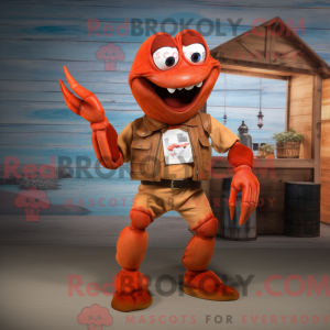 Mascot character of a Rust...