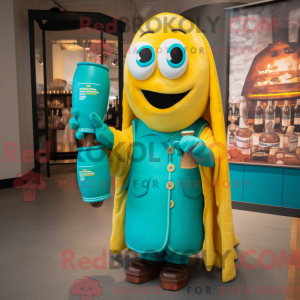 Mascot karakter van een...