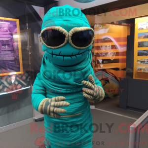 Mascot character of a Teal...