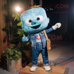 Mascot character of a Cyan...