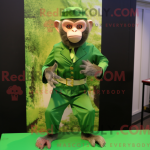 Mascot character of a Green...