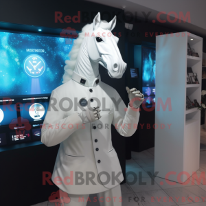 Mascot character of a White...