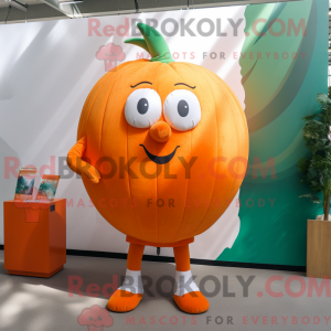 Postava maskota oranžové...