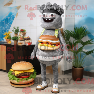 Maskottchenfigur eines Gray...
