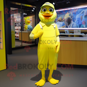 Citron Gul Gull maskot...