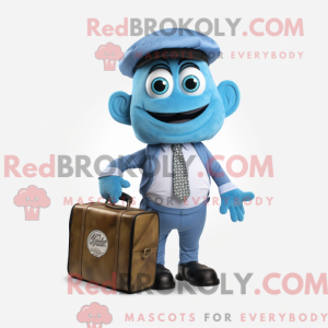 Mascot character of a Blue...