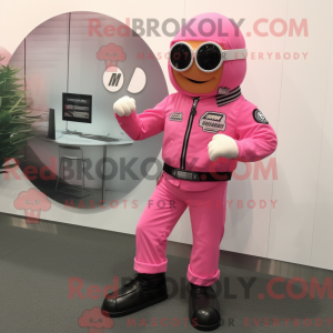 Postava maskota růžových...