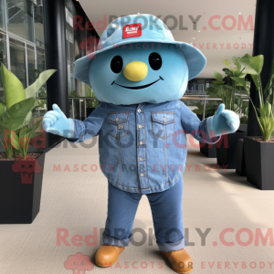 Postava maskota Sky Blue...
