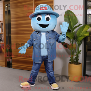 Postava maskota Sky Blue...